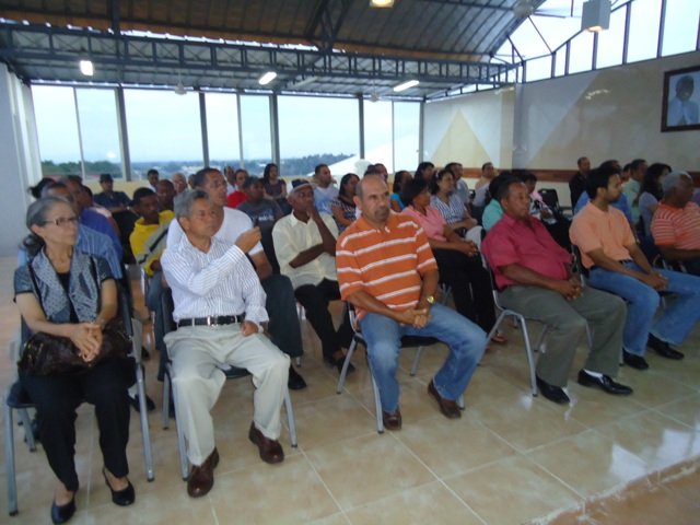 Publico asistente en la presentación del Plan Municipal Desarrollo